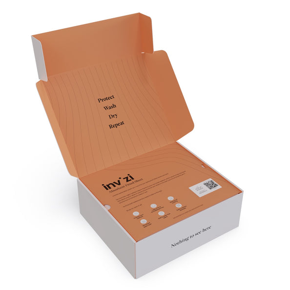 Invizi Lenzuolo Impermeabile con Angoli – Strato Superiore Assorbente