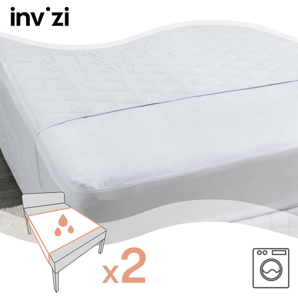 Invizi Protettore Assorbente Lavabile per Letto Con Lembi di Fissaggio