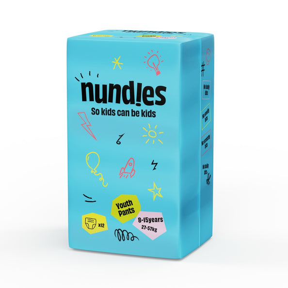 Nundies Pañal Braguita Para Niños 8-15 Años