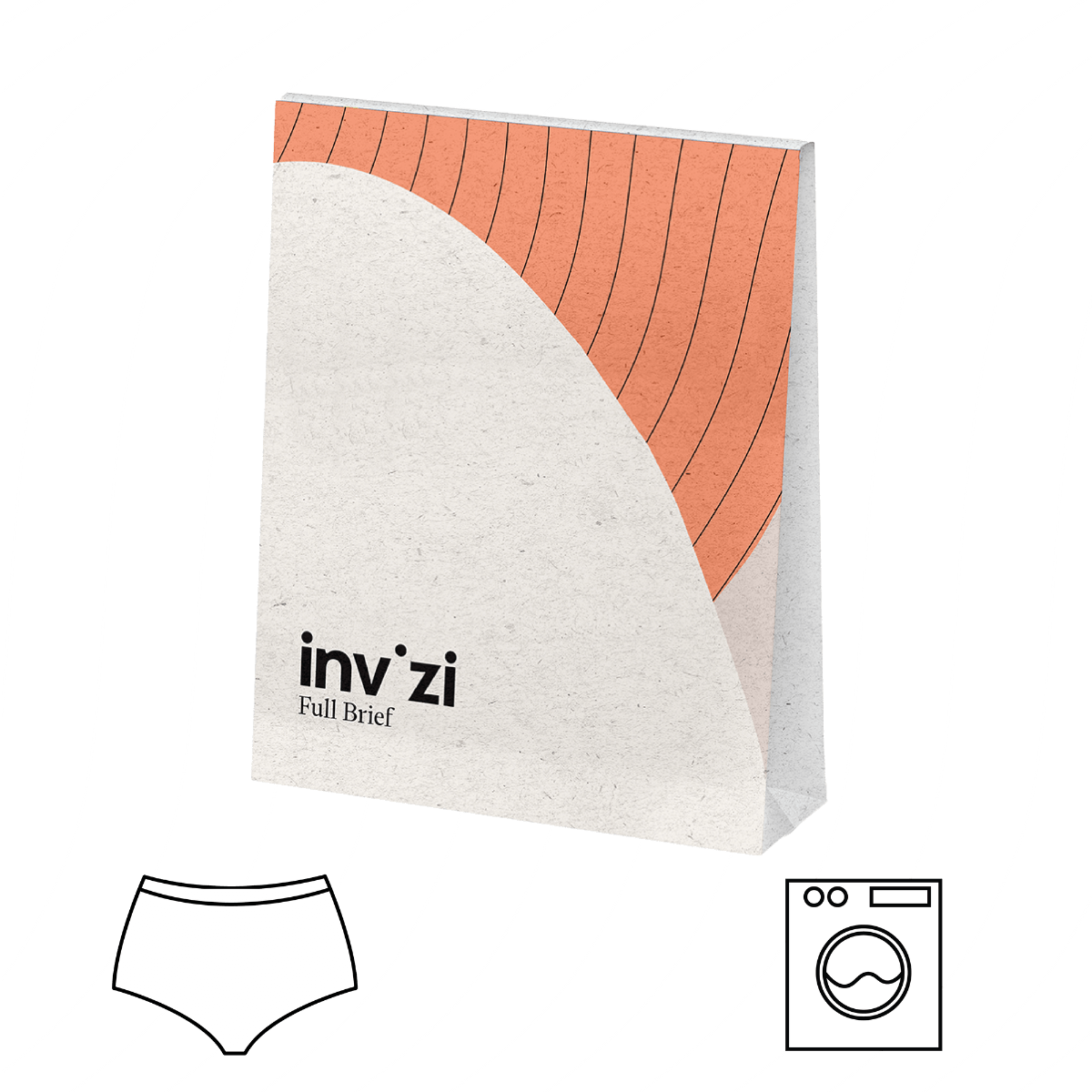 Culotte d'incontinence lavable pour femme Invizi – Taille haute