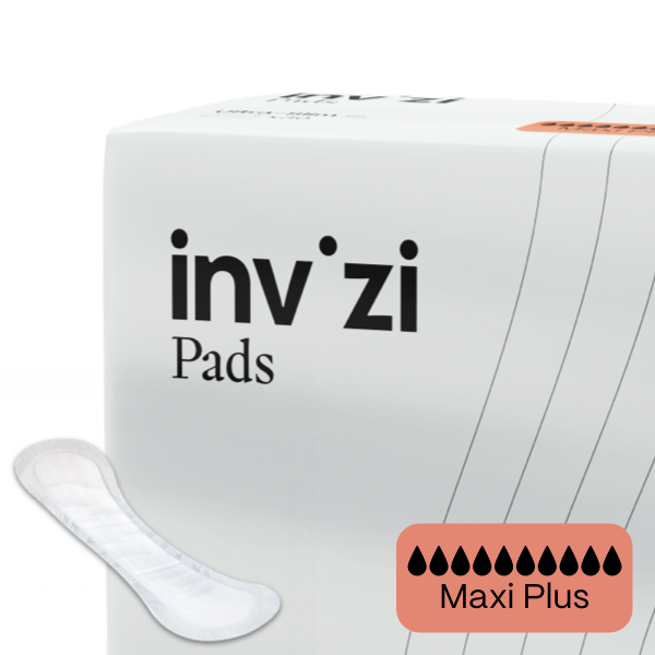 Maxi Plus Incontinence Pads | Discreet Leak Protection by Invizi