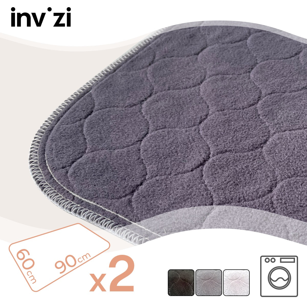 Alèse d'assise lavable 60x90 cm - Lot de 2 